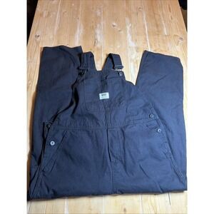 VANS Black Canvas/Cotton GROUND-WORK OVERALLS Skate Jeans Hike Pants Women's L